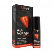 Жидкий вибратор Orgie High Voltage Strawberry - 15 мл. - ORGIE - купить с доставкой в Твери