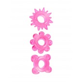 Комплект из 3 розовых эрекционных колец - Erowoman-Eroman - в Твери купить с доставкой