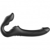 Черный безремневой страпон с 3 моторами - Ibiza - купить с доставкой в Твери