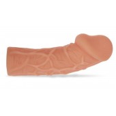 Насадка фаллического вида с венками - 14,7 см. - KOKOS - в Твери купить с доставкой