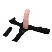 Реалистичный страпон-фаллоимитатор на трусиках Ultra Passionate Harness - 15 см. - Baile - купить с доставкой в Твери