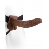 Полый мужской фаллопротез Hollow Strap-On with Balls - 24 см. - Pipedream - купить с доставкой в Твери