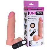 Фаллическая насадка Харнесс UNICOCK 8  с вибрацией - 20 см. - LOVETOY (А-Полимер) - купить с доставкой в Твери