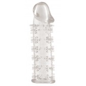 Гелевая прозрачная насадка с шипами - 12 см. - Toyfa Basic - в Твери купить с доставкой