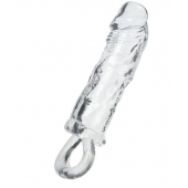 Прозрачная насадка с петлёй для фиксации - 14 см. - ToyFa - в Твери купить с доставкой