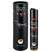 Массажное масло с ароматом крем брюле Huile de Massage Gourmande Creme Brulée - 59 мл. - Plaisir Secret - купить с доставкой в Твери