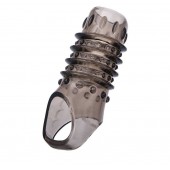 Открытая дымчатая насадка с точками и рёбрами ToyFa XLover - 11,5 см. - ToyFa - в Твери купить с доставкой