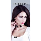 Чёрный чокер-кляп Iman Black - Rebelts - купить с доставкой в Твери