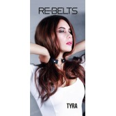 Чёрный кожаный чокер-кляп Tyra Black - Rebelts - купить с доставкой в Твери