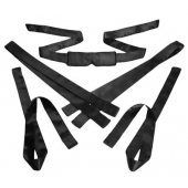 Бондажный набор из сатиновых лент Bordeaux 5 Piece Satin Bondage Set - XR Brands - купить с доставкой в Твери