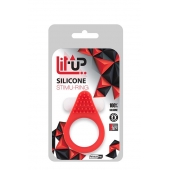 Красное эрекционное кольцо LIT-UP SILICONE STIMU RING 1 RED - Dream Toys - в Твери купить с доставкой