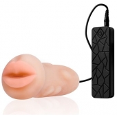 Мастурбатор-ротик с вибрацией REALSTUFF VIBRATING MASTURBATOR MOUTH - Dream Toys - в Твери купить с доставкой