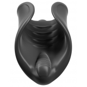 Чёрный мастурбатор Vibrating Silicone Stimulator с вибрацией - Pipedream - в Твери купить с доставкой