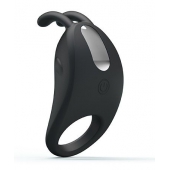 Чёрное эрекционное кольцо с вибрацией Rabbit Vibrator - Baile - в Твери купить с доставкой