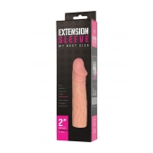 Телесная насадка-удлинитель Extension sleeve - 17 см. - Sitabella - в Твери купить с доставкой
