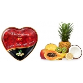 Массажная свеча с ароматом экзотических фруктов Bougie Massage Candle - 35 мл. - Plaisir Secret - купить с доставкой в Твери