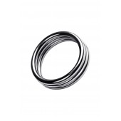 Металлическое эрекционное кольцо с рёбрышками размера L - ToyFa - в Твери купить с доставкой