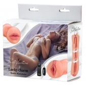 Двусторонний мастурбатор с вибропулей Satisfaction Lucky charm - Lola Games - в Твери купить с доставкой