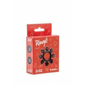 Чёрное эрекционное кольцо Rings Bubbles - Lola Games - в Твери купить с доставкой