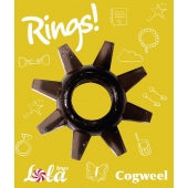 Чёрное эрекционное кольцо Rings Cogweel - Lola Games - в Твери купить с доставкой