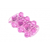 Розовая насадка на пенис Rings Armour - Lola Games - в Твери купить с доставкой