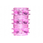 Розовая насадка на пенис Rings Armour - Lola Games - в Твери купить с доставкой