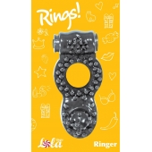 Чёрное эрекционное кольцо Rings Ringer - Lola Games - в Твери купить с доставкой