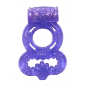 Фиолетовое эрекционное кольцо Rings Treadle с подхватом - Lola Games - в Твери купить с доставкой