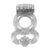 Прозрачное эрекционное кольцо Rings Treadle с подхватом - Lola Games - в Твери купить с доставкой