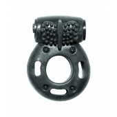 Черное эрекционное кольцо с вибрацией Rings Axle-pin - Lola Games - в Твери купить с доставкой