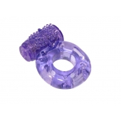 Фиолетовое эрекционное кольцо с вибрацией Rings Axle-pin - Lola Games - в Твери купить с доставкой