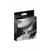 Черный чокер с замком в форме сердца - Bijoux Pour Toi - купить с доставкой в Твери