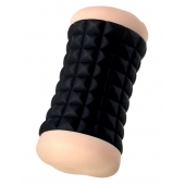 Двухсторонний мастурбатор JOS JANICE в черном цилиндре - JOS - в Твери купить с доставкой