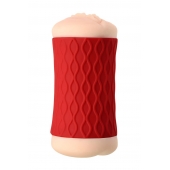 Двухсторонний мастурбатор JOS  NADIN в красном цилиндре - JOS - в Твери купить с доставкой