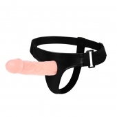Телесный фаллоимитатор на трусиках Jessica Strap-On - 15,5 см. - Baile - купить с доставкой в Твери