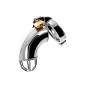 Серебристый мужской пояс верности TOYFA Metal - ToyFa - купить с доставкой в Твери