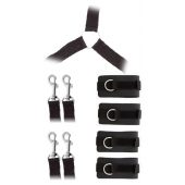Комплект наручников и поножей LUXURIOUS BED RESTRAINT CUFF SET - Blush Novelties - купить с доставкой в Твери