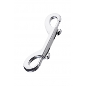 Серебристый двухсторонний карабин TOYFA Metal - ToyFa - купить с доставкой в Твери