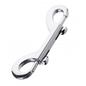 Серебристый двухсторонний карабин TOYFA Metal - ToyFa - купить с доставкой в Твери