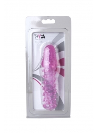 Розовая насадка с нежными шипами - 13,5 см. - Toyfa Basic - в Твери купить с доставкой