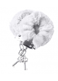 Наручники с белой меховой опушкой - ToyFa - купить с доставкой в Твери