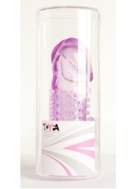 Фиолетовая насадка с коготком и шипами - 13 см. - Toyfa Basic - в Твери купить с доставкой