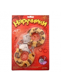 Металлические наручники с леопардовой плюшевой отделкой - Сима-Ленд - купить с доставкой в Твери