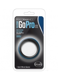 Черно-синее эрекционное кольцо Silicone Go Pro Cock Ring - Blush Novelties - в Твери купить с доставкой