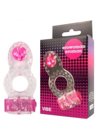 Прозрачное эрекционное кольцо Erowoman-Eroman - Erowoman-Eroman - в Твери купить с доставкой