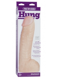 Огромная насадка-реалистик Vac-U-Lock Realistic Hung - 31,7 см. - Doc Johnson - купить с доставкой в Твери