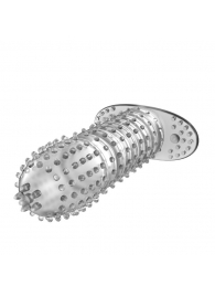Закрытая прозрачная насадка Crystal sleeve - 12 см. - Erowoman-Eroman - в Твери купить с доставкой