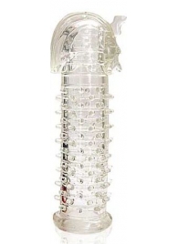 Закрытая прозрачная насадка на пенис Crystal Sleeve Faraon - 13,5 см. - Erowoman-Eroman - в Твери купить с доставкой