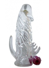 Закрытая прозрачная вибронасадка на пенис Crystal Sleeve Vibe - Erowoman-Eroman - в Твери купить с доставкой