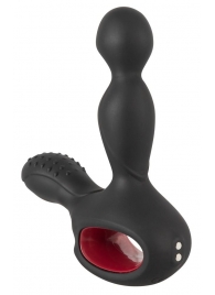 Черный вибромассажер простаты с нагревом и ротацией Prostate Plug - 14,5 см. - Orion - в Твери купить с доставкой